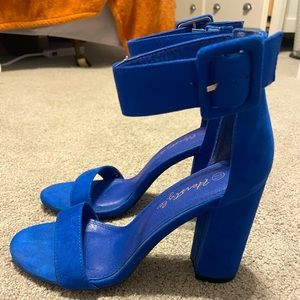 Royal blue heels
